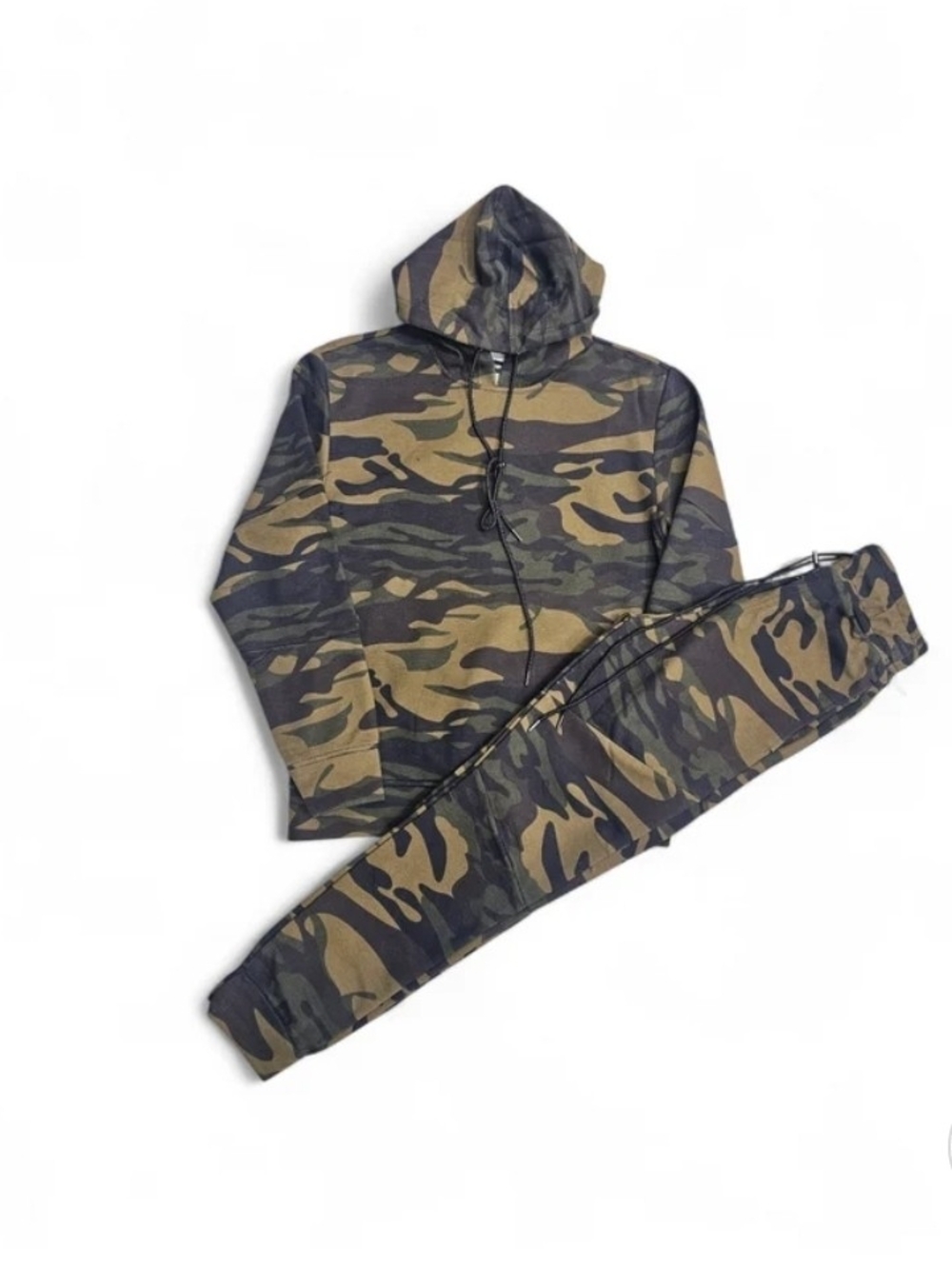 Camo Hoodie & Jogger Set - Green Camo